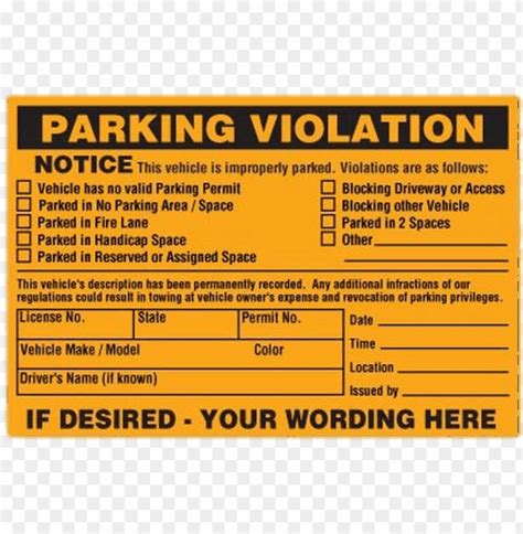 Parking violation notice Figgerits .